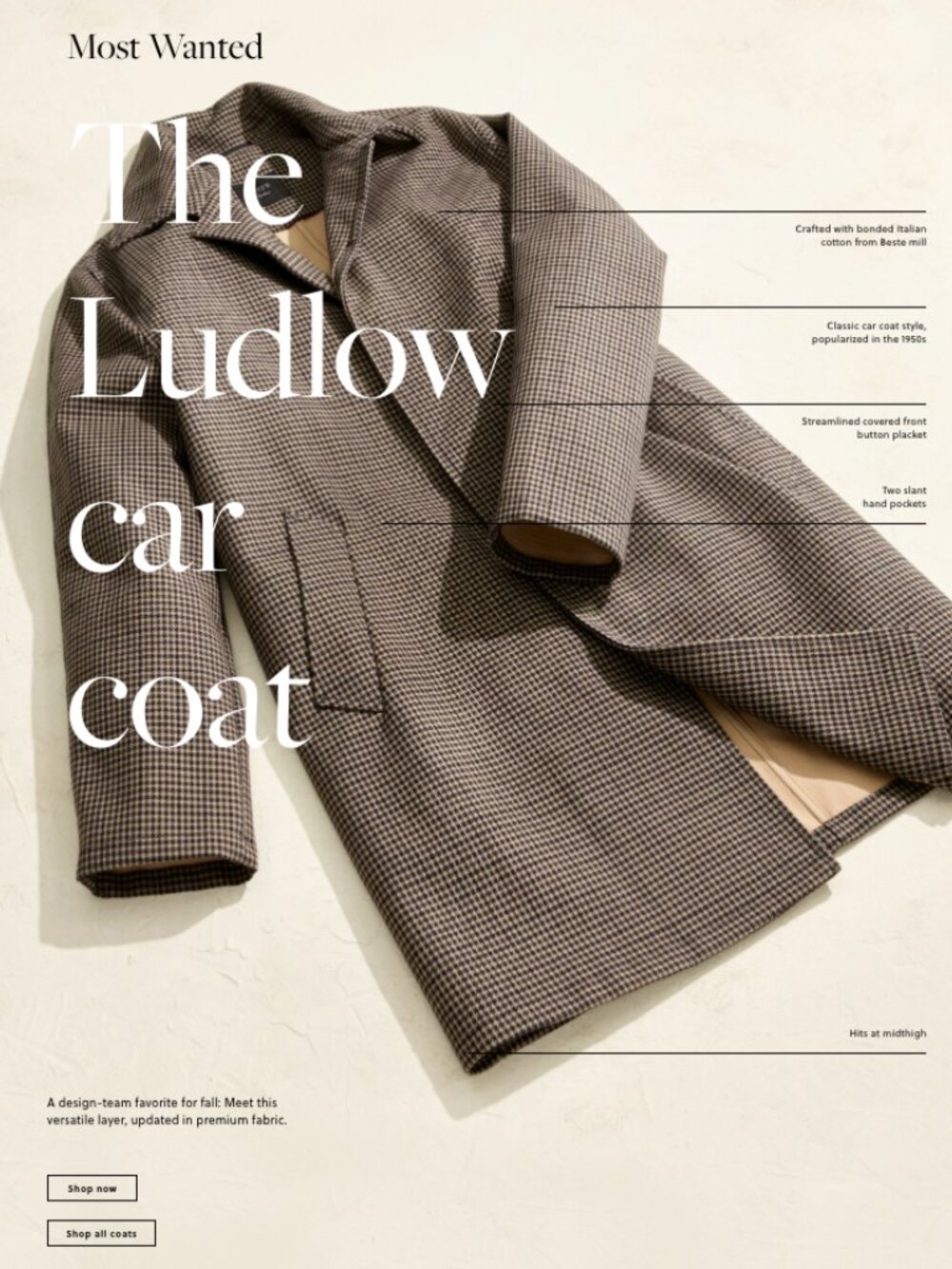 J.Crew Ludlow Houndstooth Car Coat - Picture 2 of 7